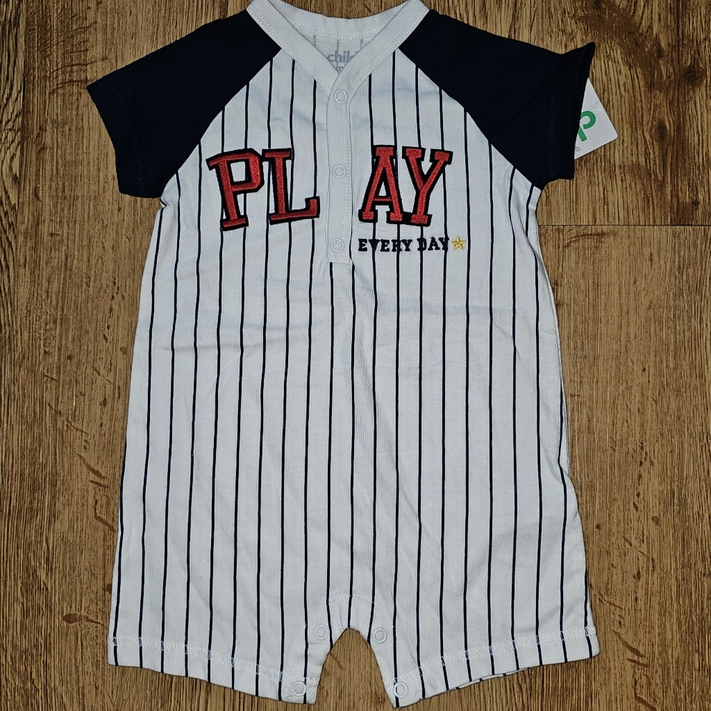 CHILD OF MINE Baby Boy One Piece Stripes Romper - play everyday (12M) - Picture 9 of 9